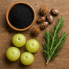 Bienfaits Capillaires de la Nigelle, Romarin, Amla et Ricin